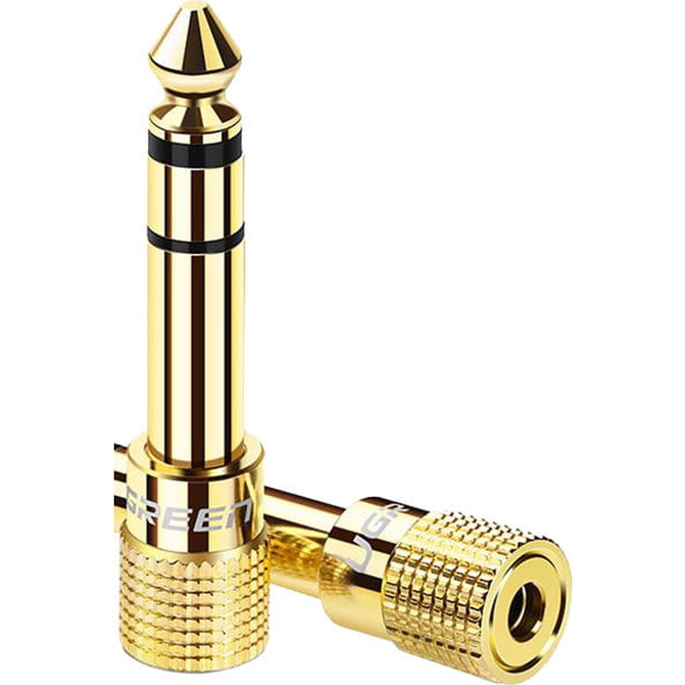 Ugreen Adapter/Adapter von 3,5 mm Mini Jack auf 6,3 mm Jack, Gold