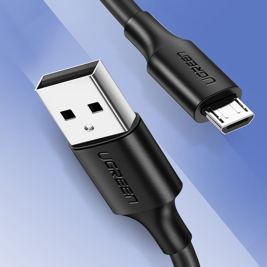 Kabel UGREEN USB-A für Micro-USB 2A, 1 m, Schwarz