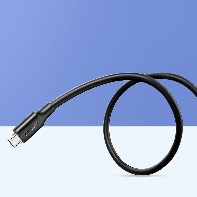 Kabel UGREEN USB-A für Micro-USB 2A, 1 m, Schwarz