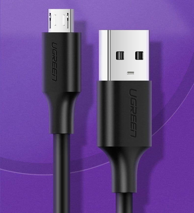 Kabel UGREEN USB-A für Mini-USB 480 Mbps, 0,25 m, Schwarz