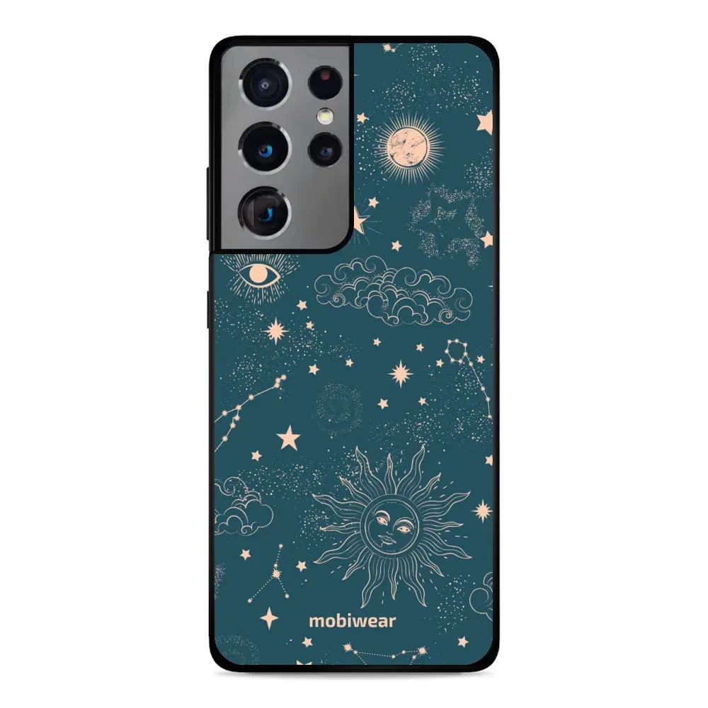 Handyhülle für Galaxy S21 Ultra, Mobiwear Glossy Case, Astraler Staub