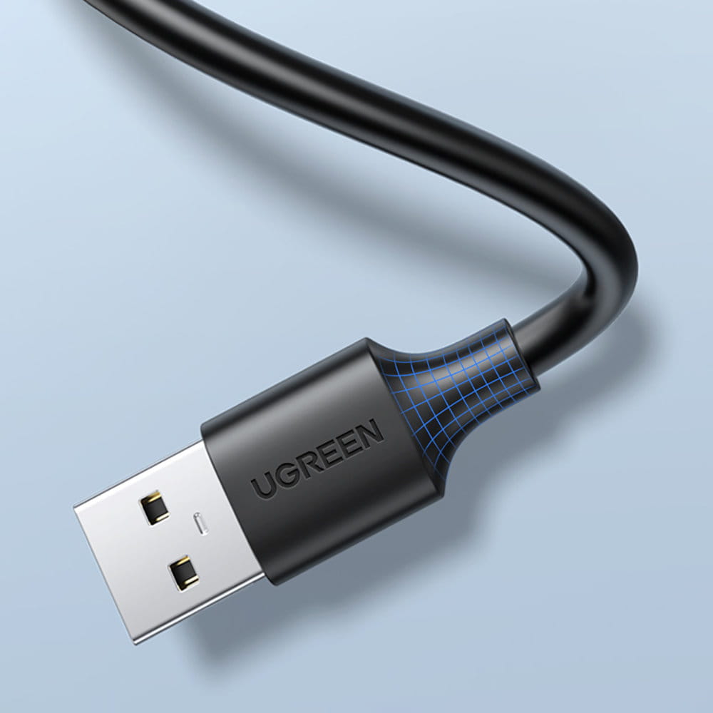 Adapterkabel USB (Buchse) - USB (Stecker), Ugreen 2.0 30MB/s, 5 m, Schwarz