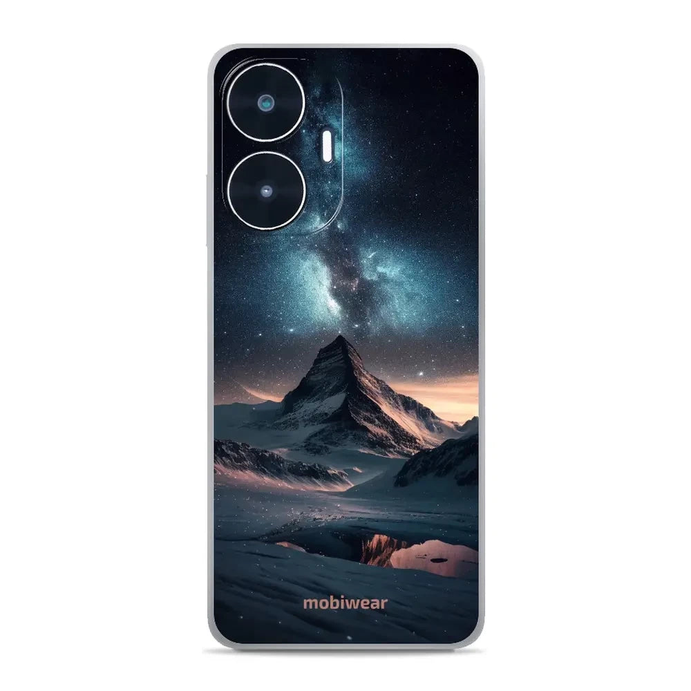 Handyhülle für Realme C55, Mobiwear Glossy Case, Nachtberg