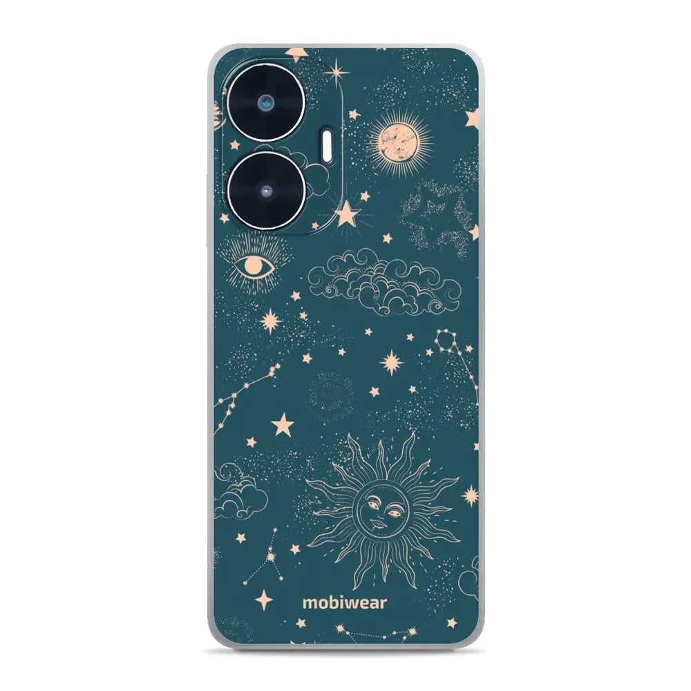 Handyhülle für Realme C55, Mobiwear Glossy Case, Astraler Staub