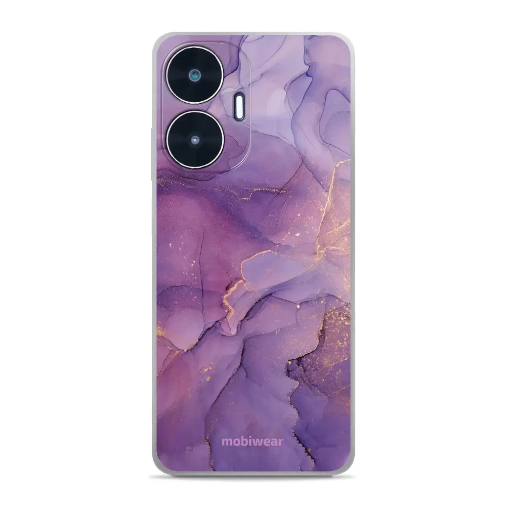 Handyhülle für Realme C55, Mobiwear Glossy Case, Violett