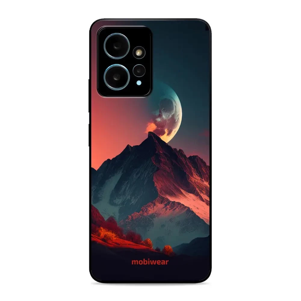 Handyhülle für Xiaomi Redmi Note 12 4G, Mobiwear Glossy Case, Gebirgsdämmerung