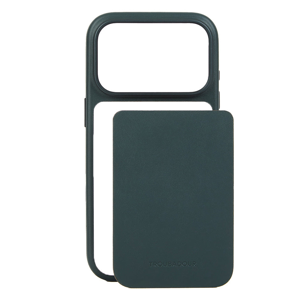 Lederhülle mit modularer Rückseite Troubadour Modular Leather Case für MagSafe für iPhone 18 Pro, Dunkelgrün (2/9)