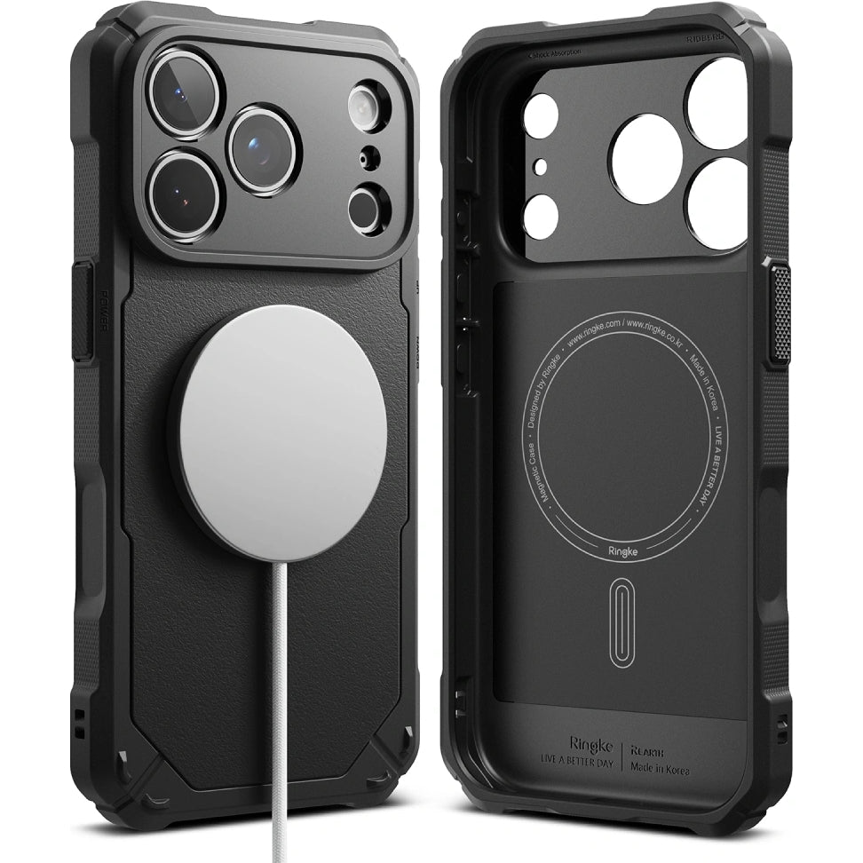 Handyhülle für iPhone 18 Pro Max / 17 Pro Max, Ringke Rugged Gear Magnetic, Schwarz (2/8)