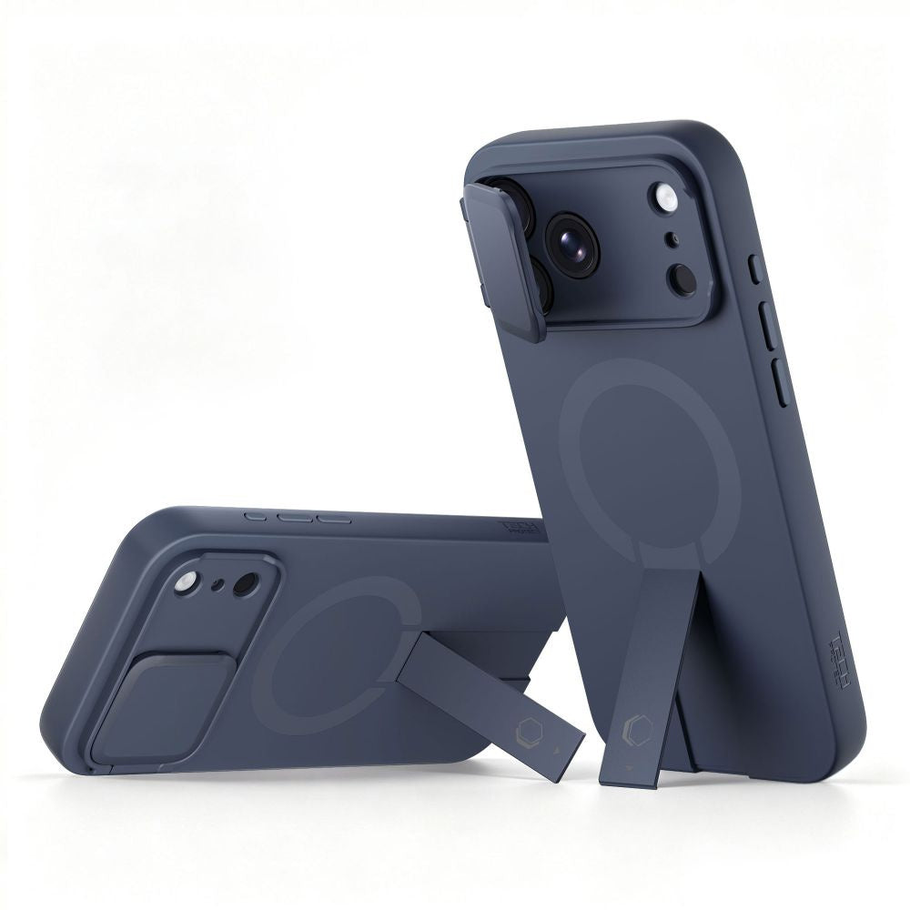 Handyhülle mit Kameraabdeckung für iPhone 18 Pro Max / 17 Pro Max, Tech-Protect Kevlar Aura mit MagSafe, Dunkelblau (2/7)