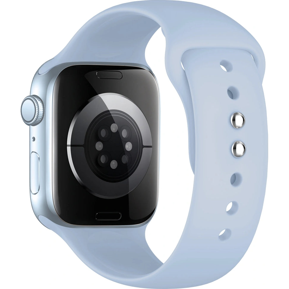 Armband für Apple Watch 42/41/40/38 mm, Tech-Protect Silicone, Hellblau (2/9)