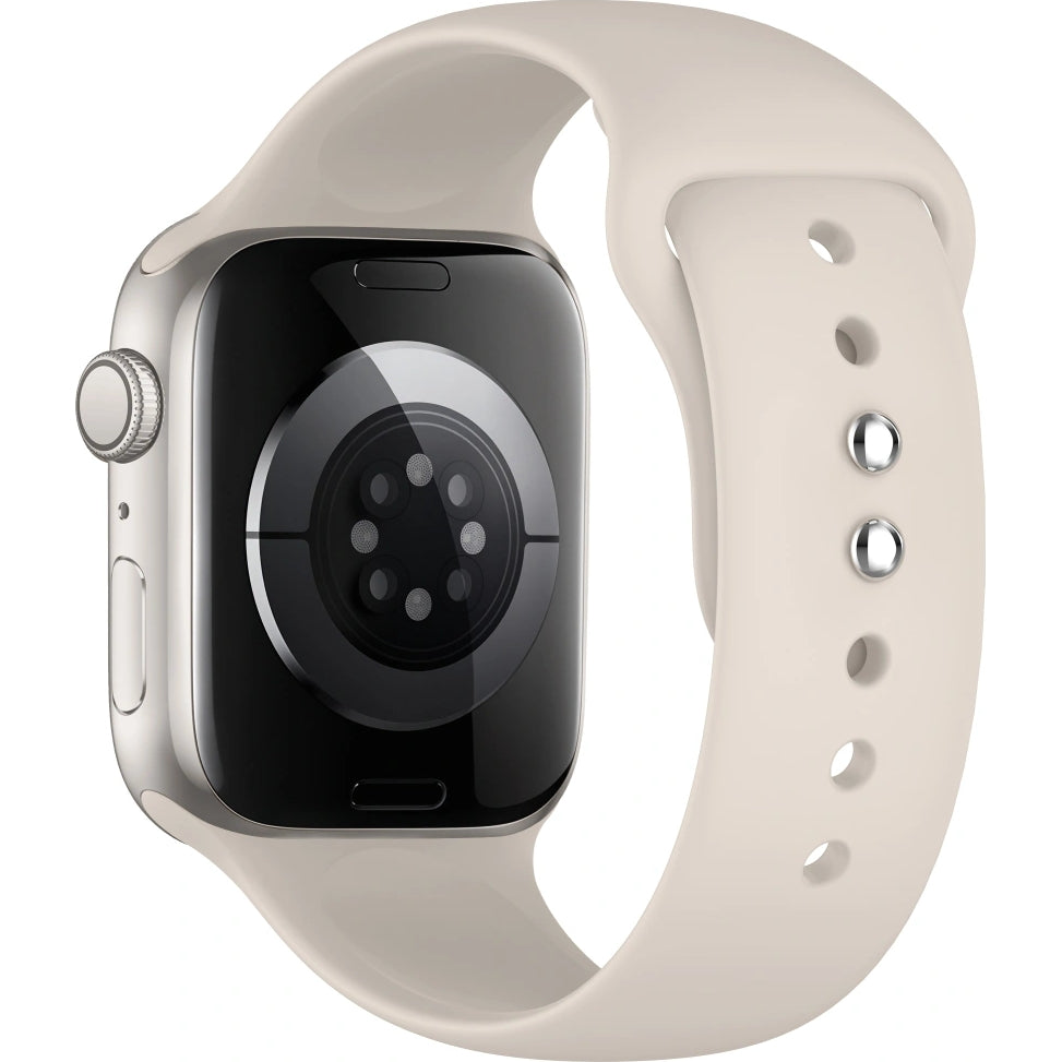 Armband für Apple Watch 49/46/45/44 mm, Tech-Protect Silicone, Beige (2/9)