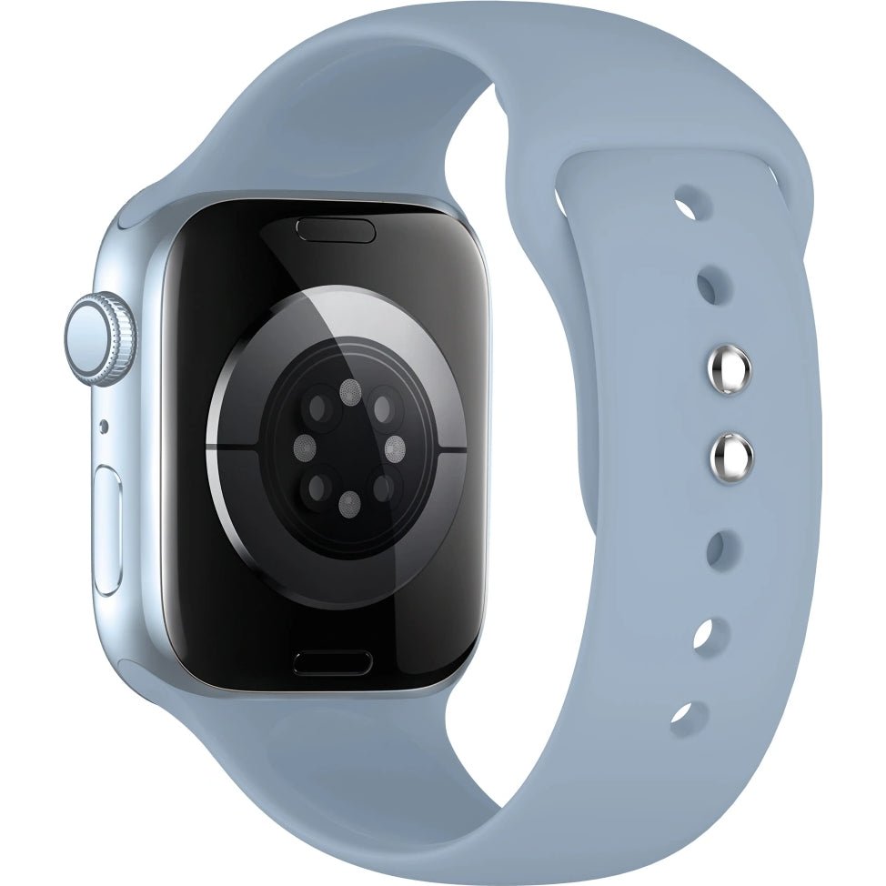 Armband für Apple Watch 49/46/45/44 mm, Tech-Protect Silicone, Jeans (2/9)