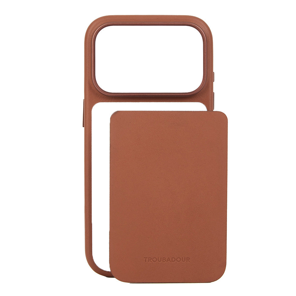 Lederhülle mit modularer Rückseite Troubadour Modular Leather Case für MagSafe für iPhone 18 Pro, Braun (2/9)