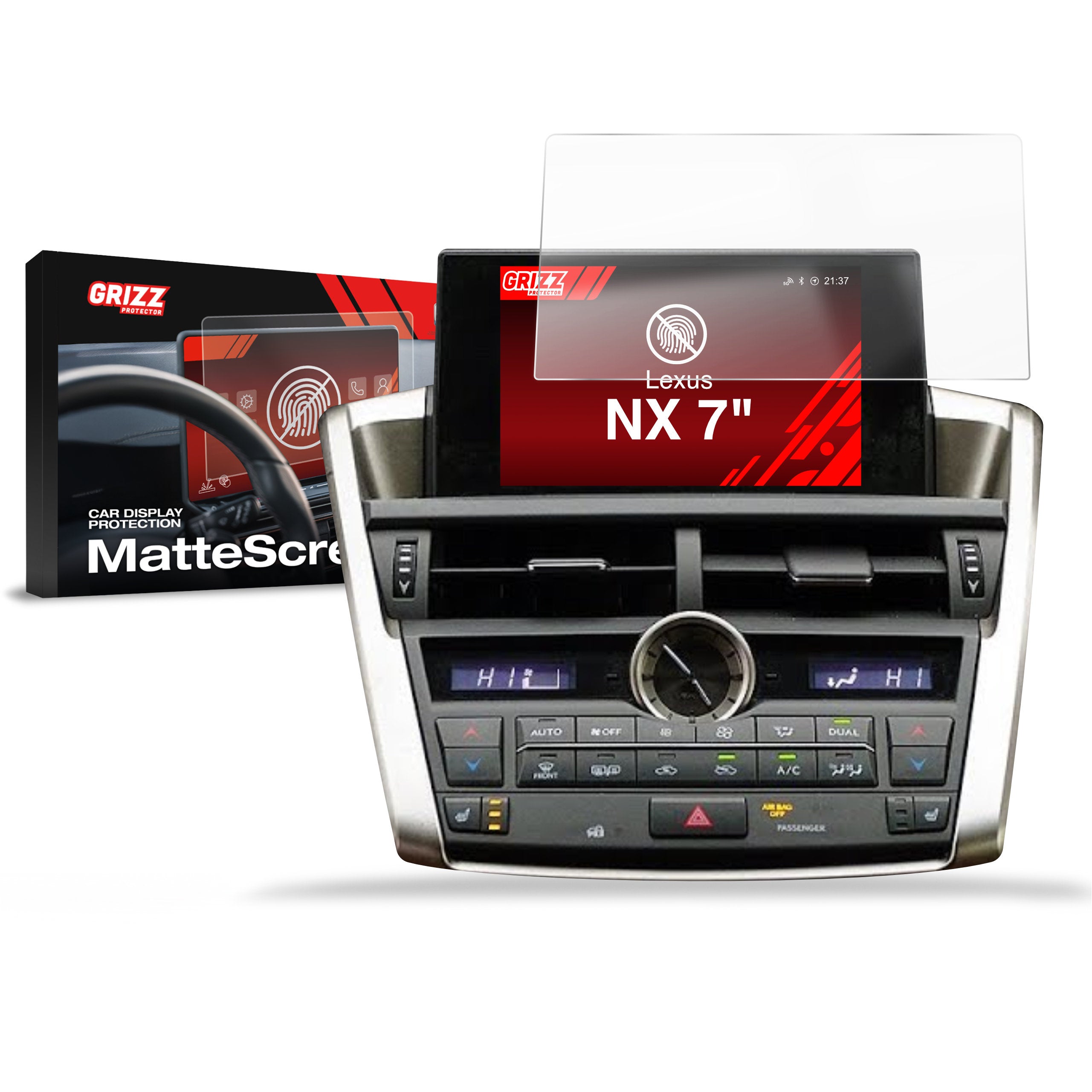 Matte Autodisplayfolie für Lexus NX (2014-2017), Grizz Protector