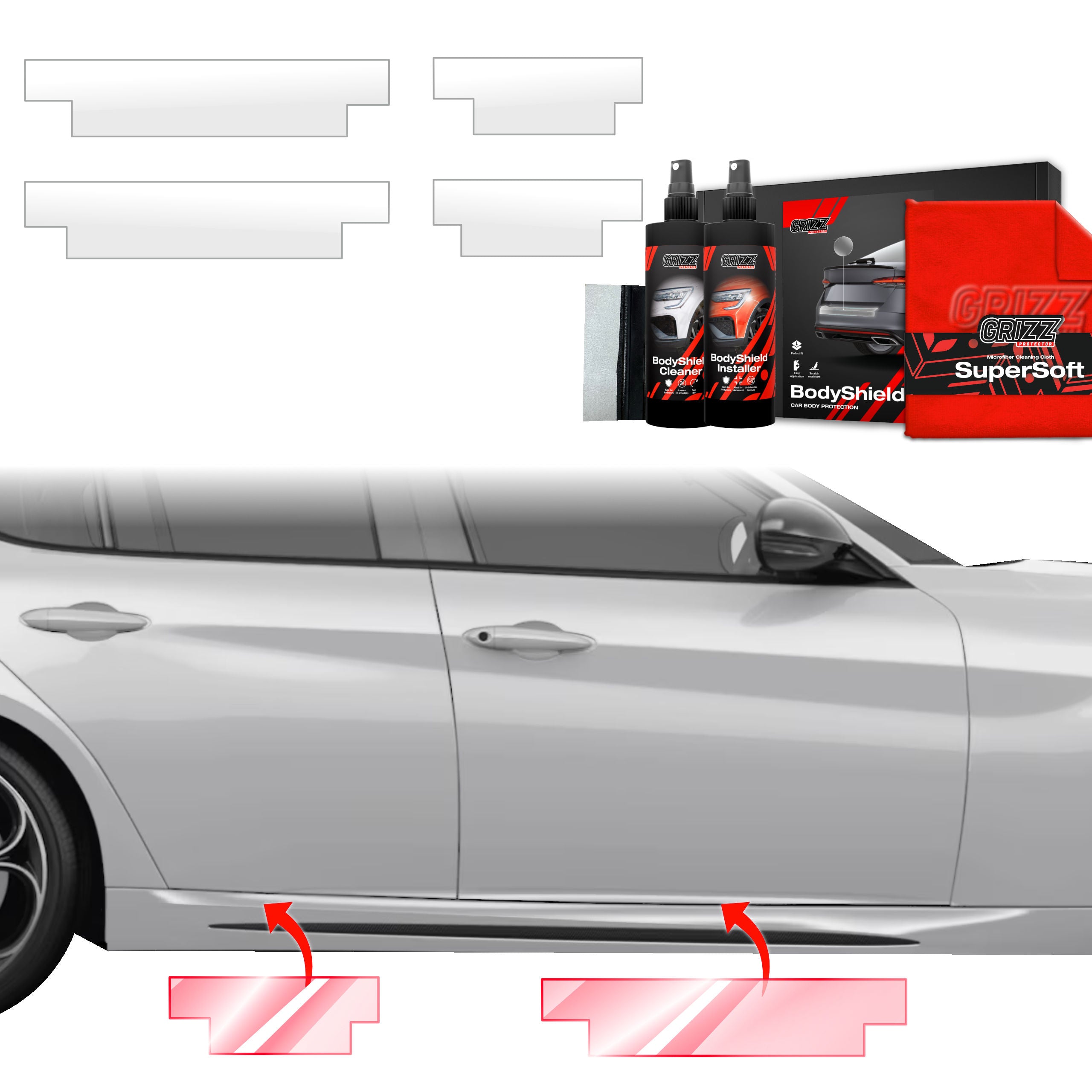 4in1 Schutzfolie Grizz Protector für Schweller - Alfa Romeo Giulia (2023-2026)