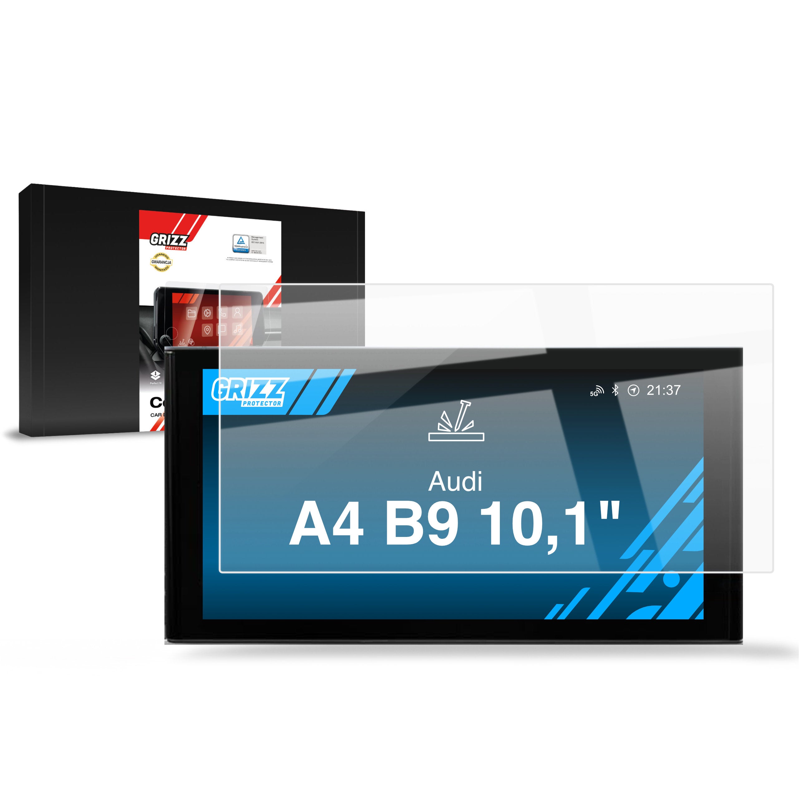 Keramische Autodisplayfolie für Audi A4 10,1" (2015-2024), Grizz Protector