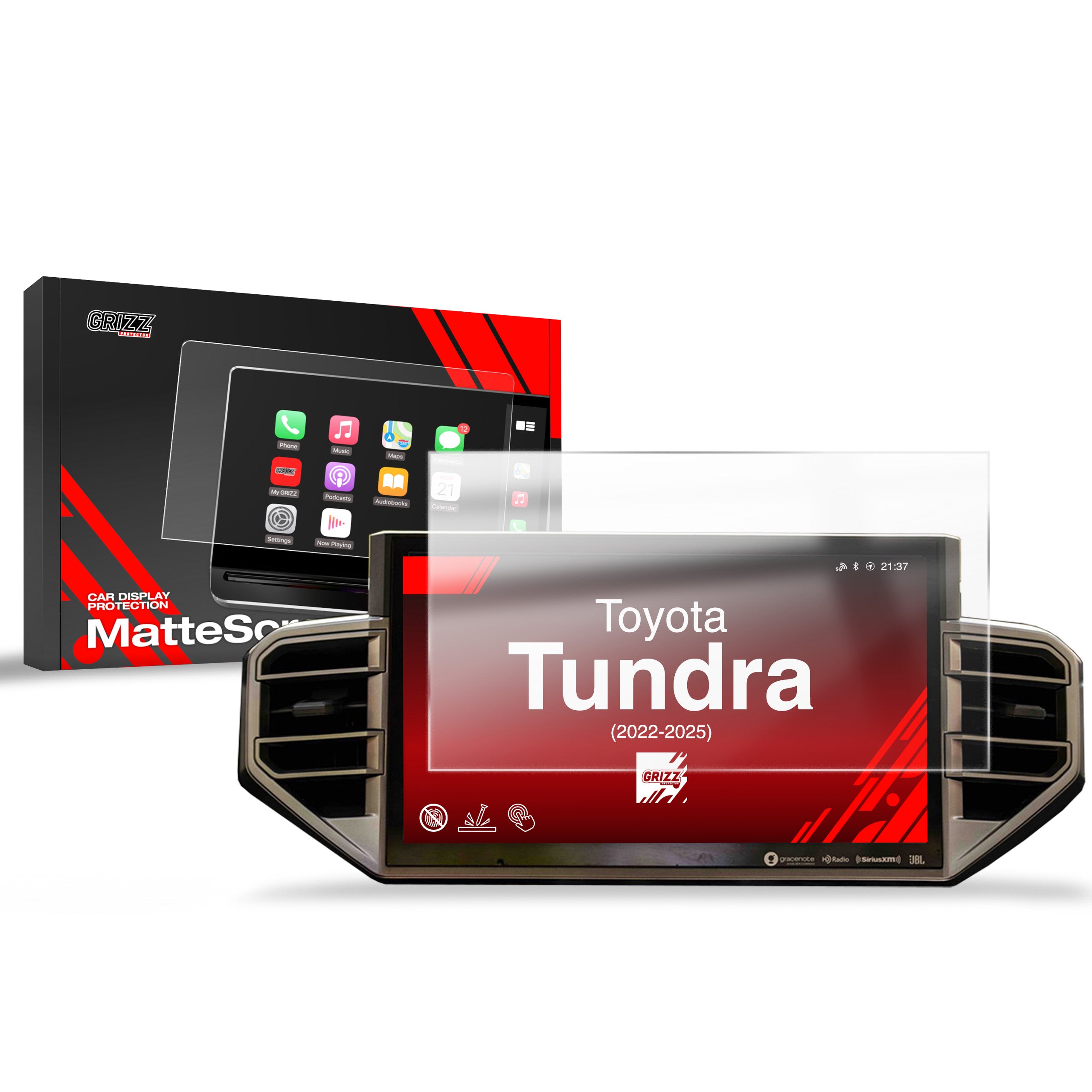 Matte Autodisplayfolie für Toyota Tundra 14" (2022-2026), Grizz Protector