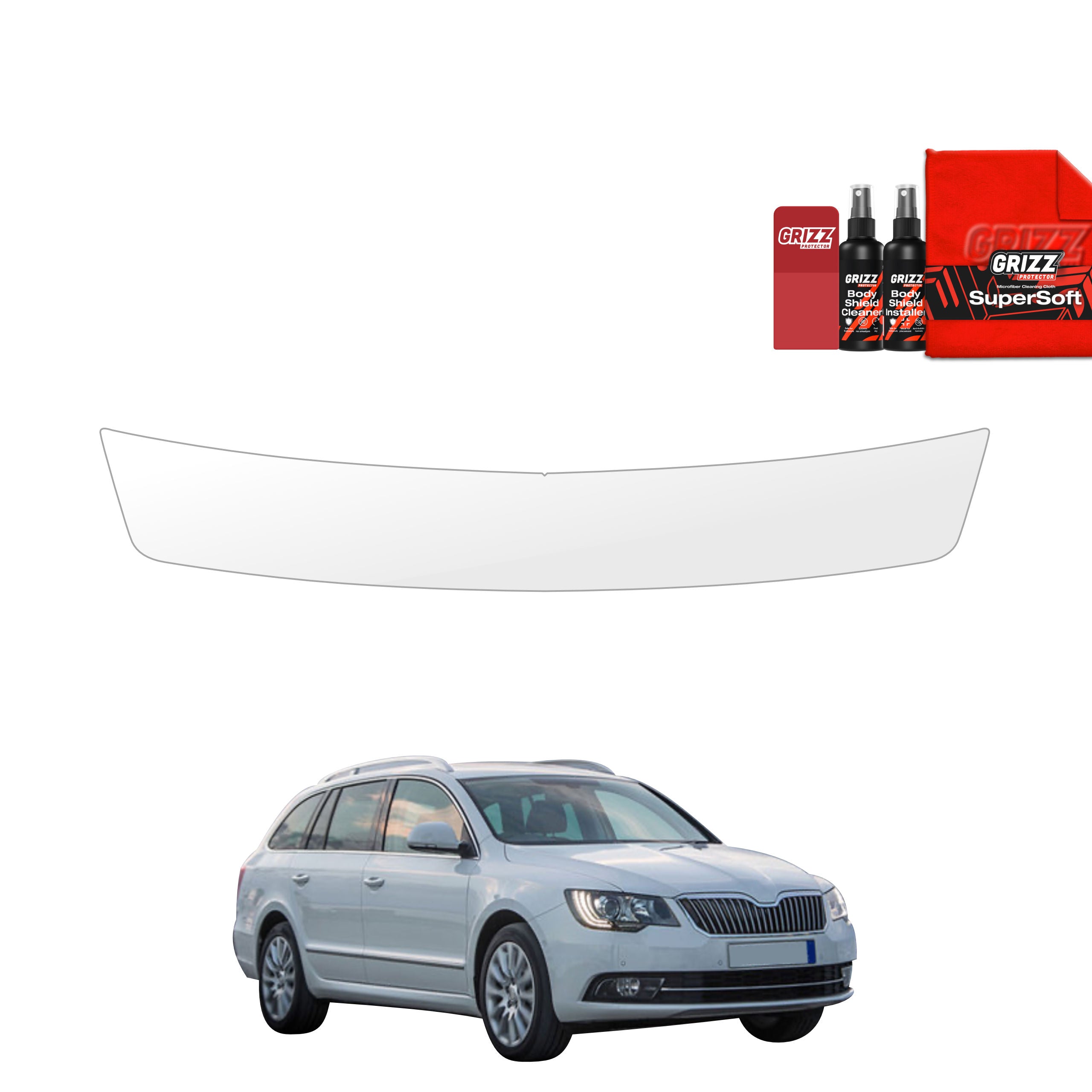 Schutzfolie Grizz Protector für Ladekante - Skoda Superb 2 Kombi Facelifting (2013-2015)