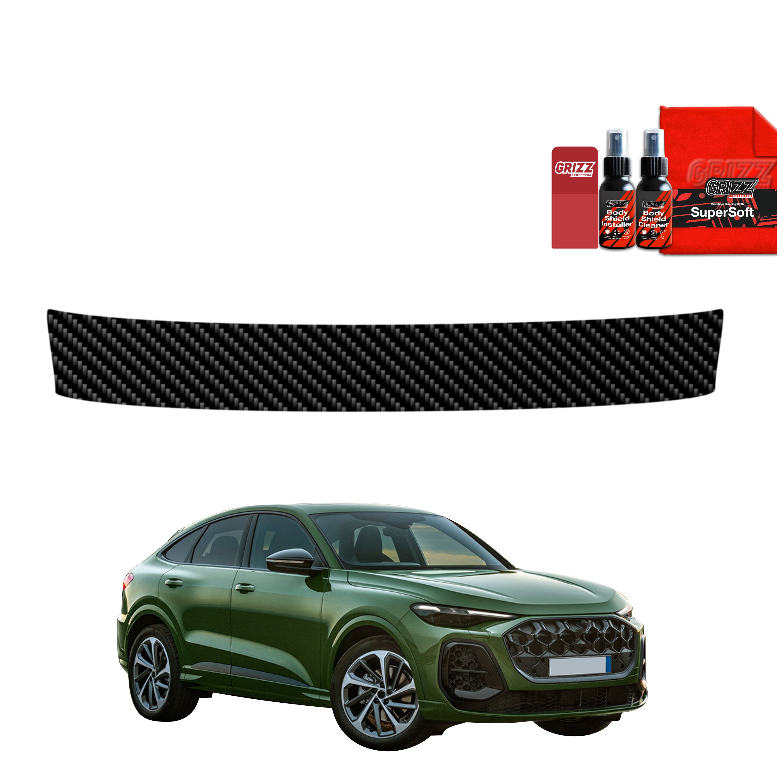 Kohlenstoff Schutzfolie Grizz Protector für Ladekante - Audi Q5 Sportback (2025-2026)
