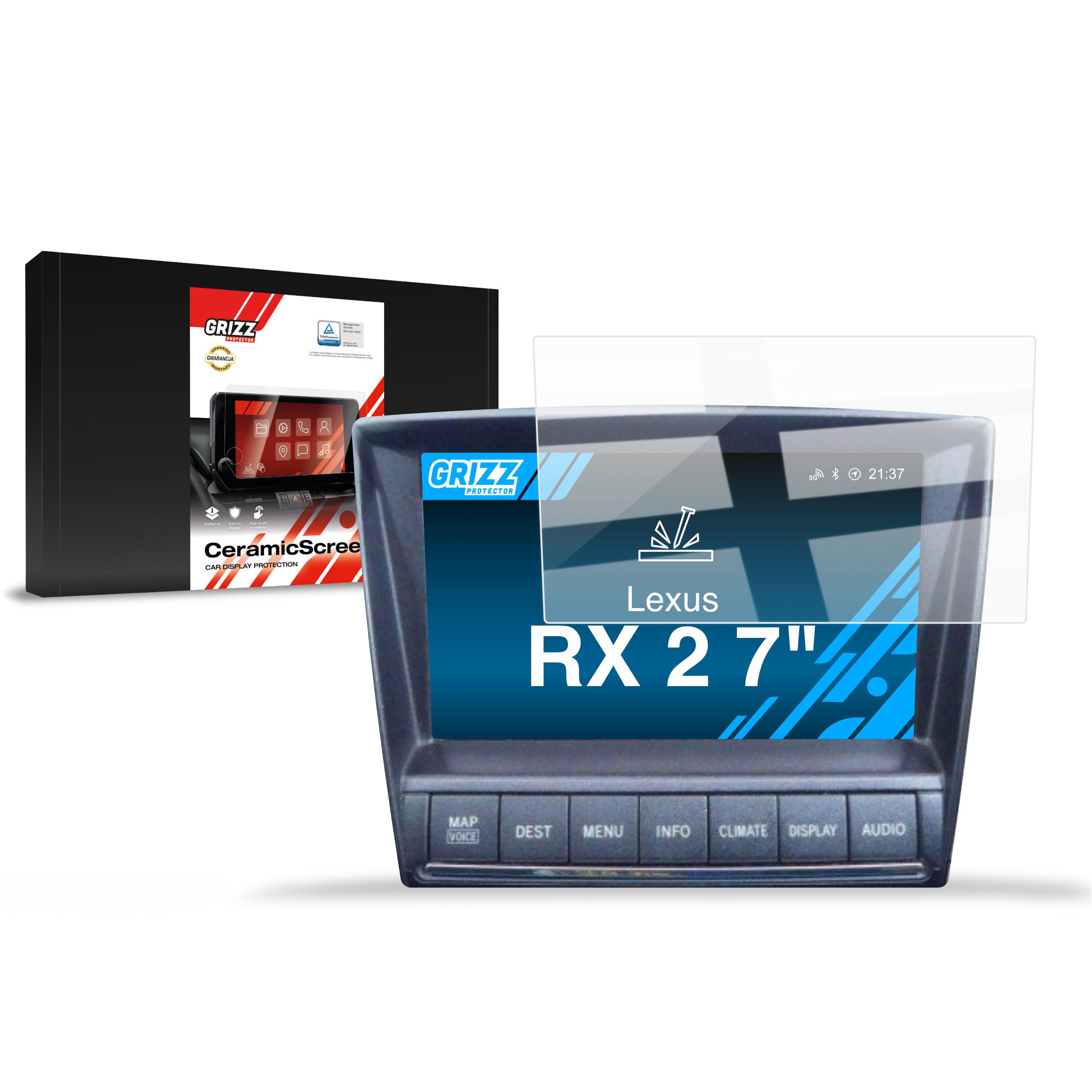 Keramische Autodisplayfolie für Lexus RX 2 (2003-2008), Grizz Protector