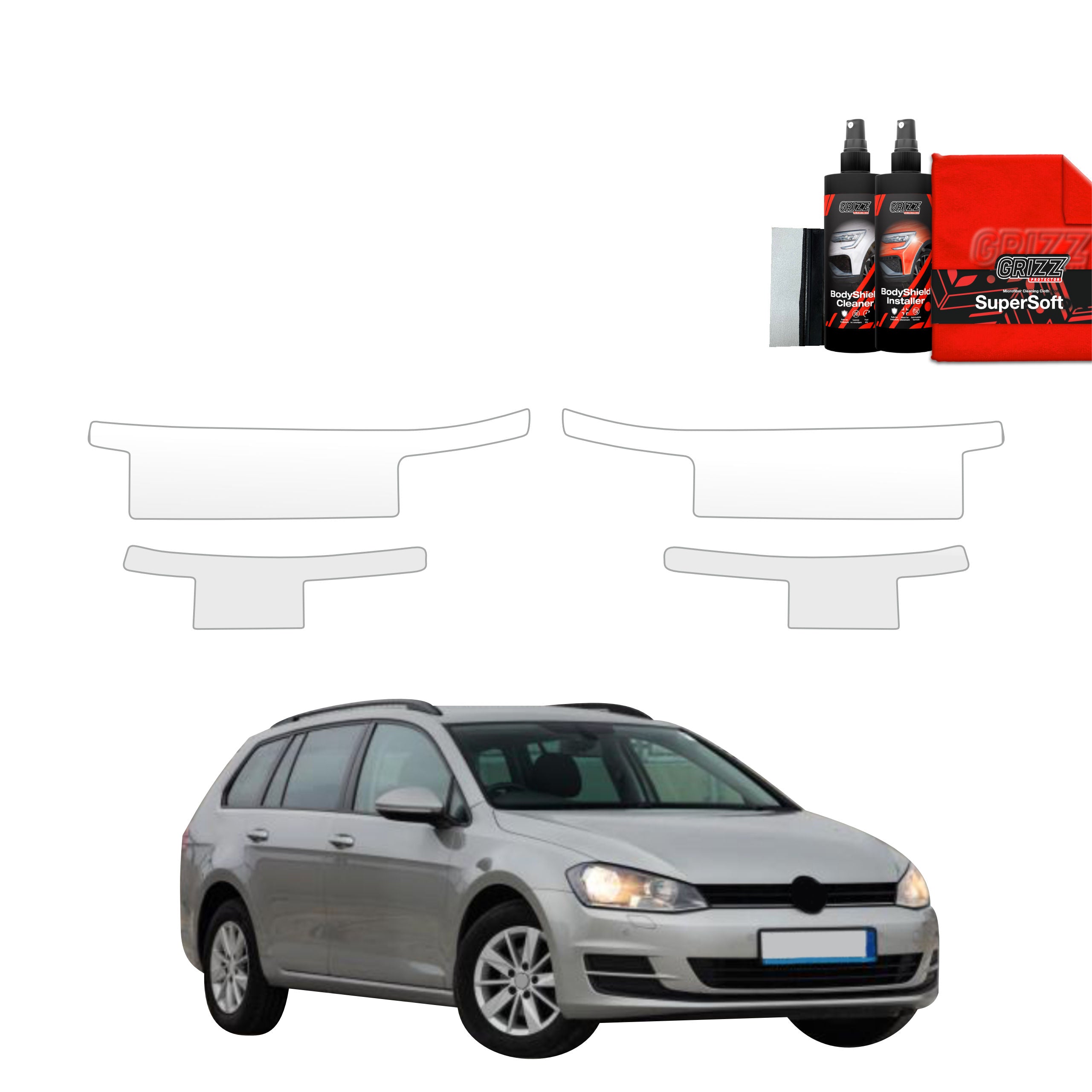 4in1 Schutzfolie Grizz Protector für Schweller - Volkswagen Golf 7 Variant (2013-2020)