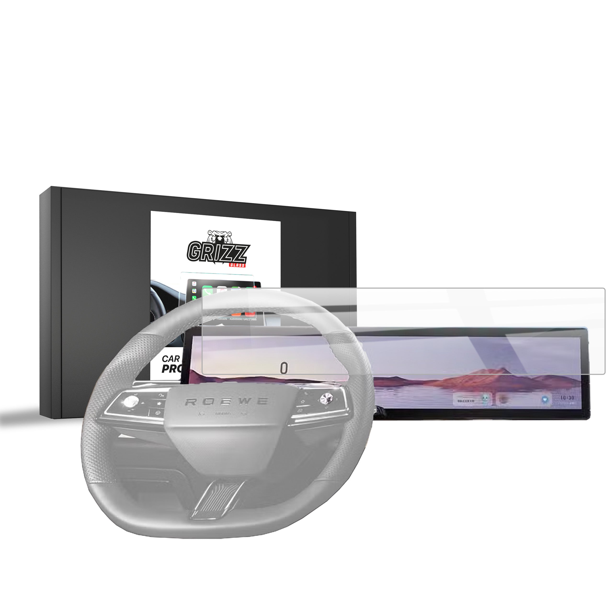 Keramische Autodisplayfolie für MG HS 12,3" (2024-2026), Grizz Protector