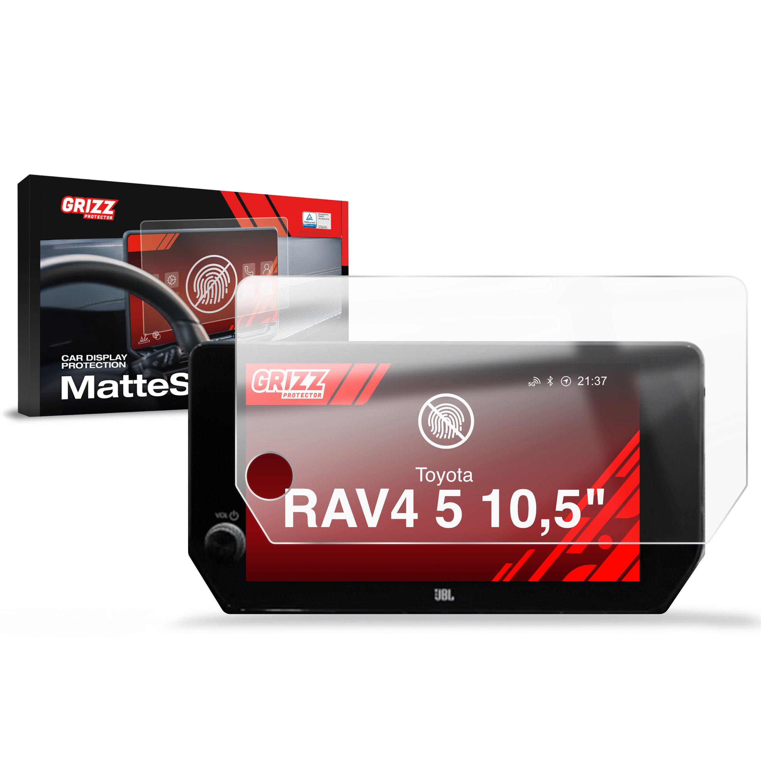Matte Autodisplayfolie für Toyota RAV4 5 (2019-2026), Grizz Protector