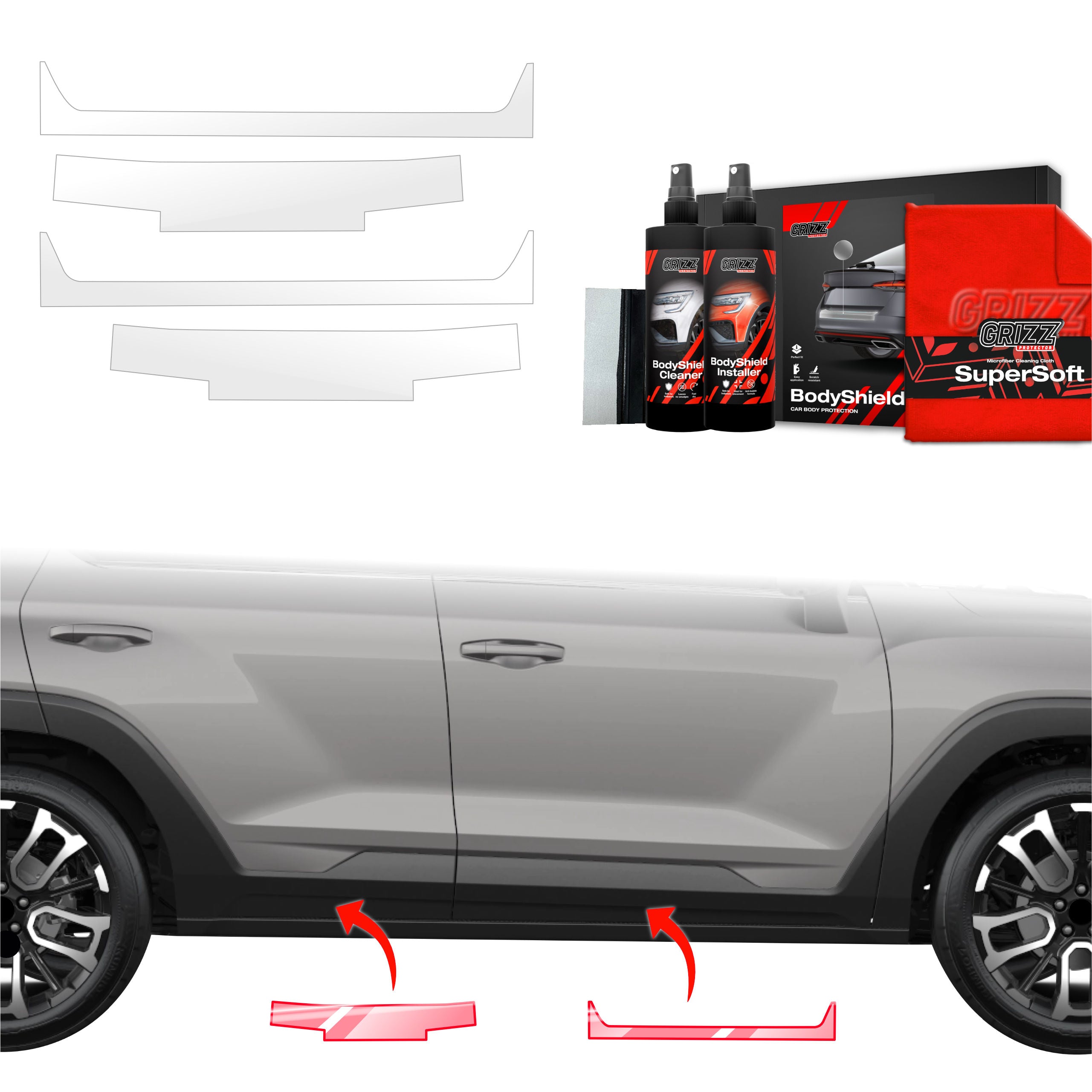 4in1 Schutzfolie Grizz Protector für Schweller - SsangYong Torres (2024-2026)
