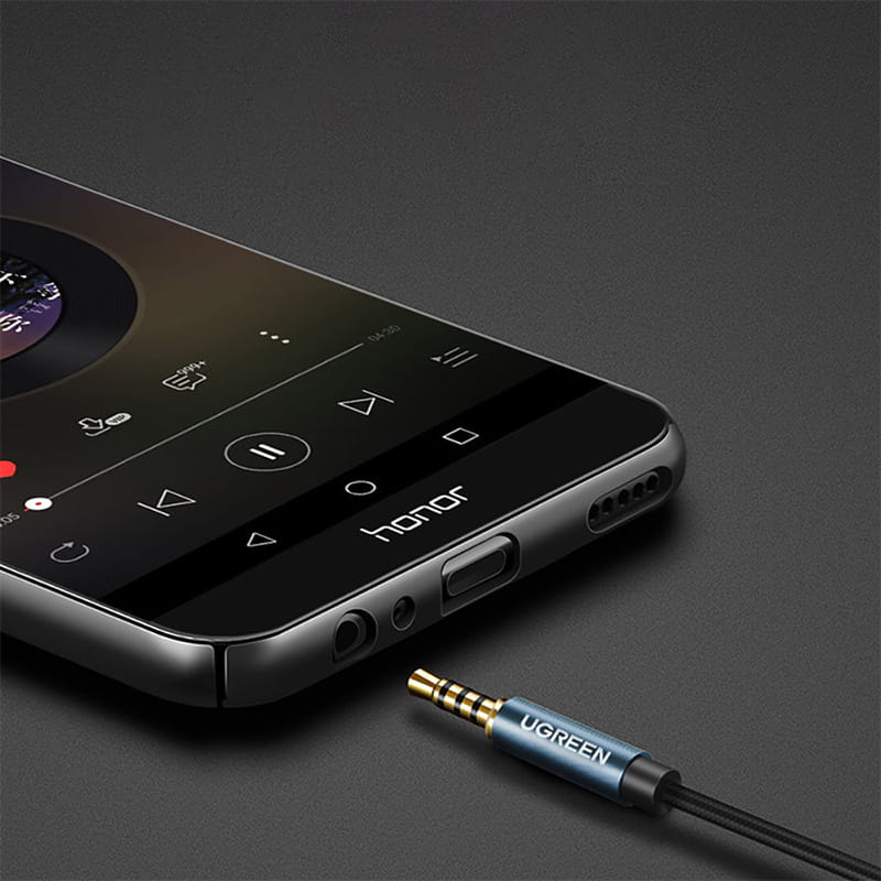 Kabel/Adapter Ugreen AUX 3,5 mm mini jack, 2 m, Blau