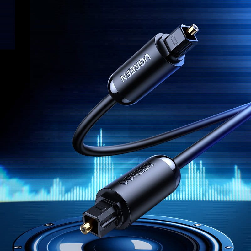 Optisches Kabel zu Toslink SPDIF, Ugreen, 1,5 m, Schwarz