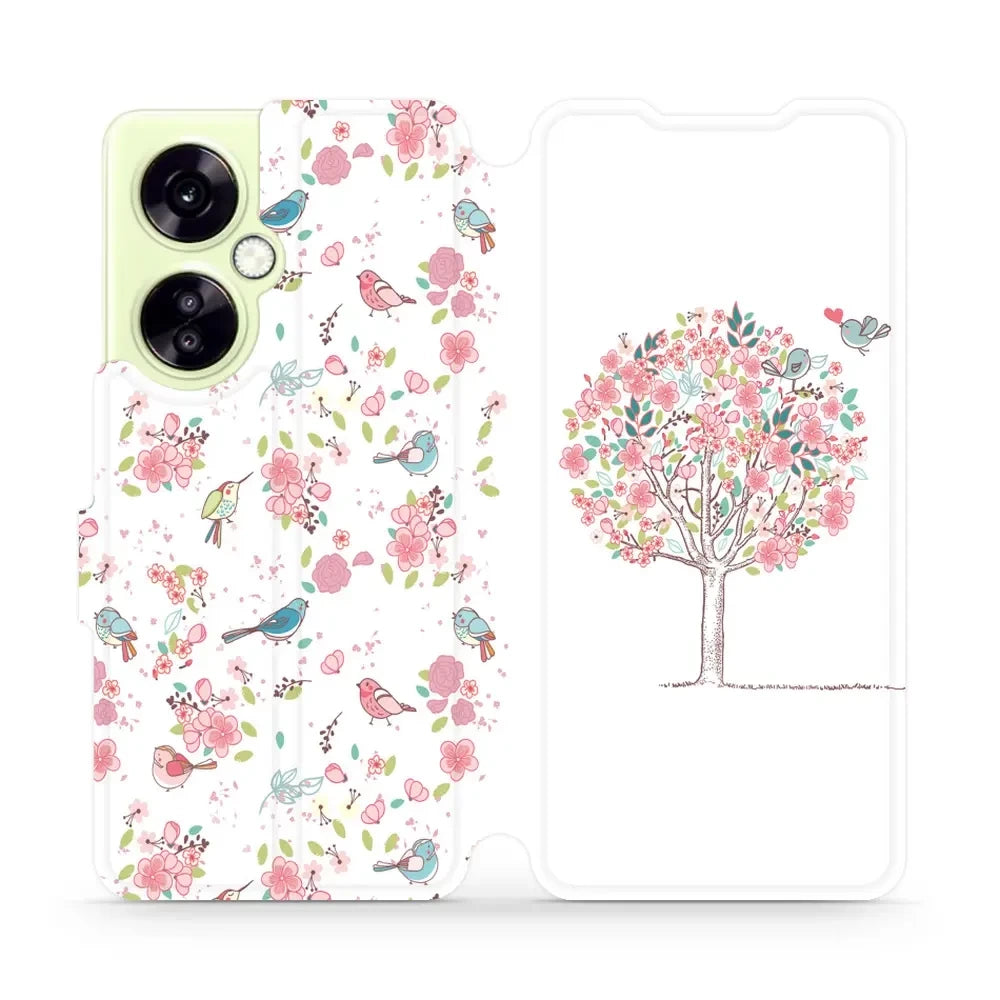 Handyhülle mit klappe für OnePlus Nord CE 3 Lite, Mobiwear Book, Rosa Hain