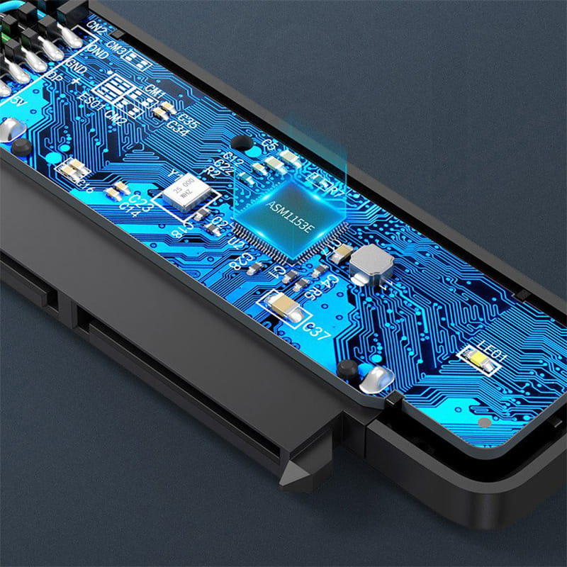 Adapter Ugreen USB-C auf SATA 2,5'' Laufwerk, SSD, HDD, 5 Gbps, 50 cm, Schwarz