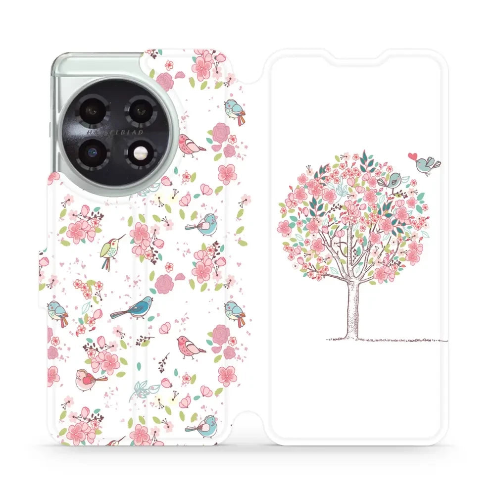 Handyhülle mit klappe für OnePlus 11 5G, Mobiwear Book, Rosa Hain