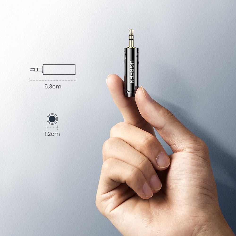Ugreen Audio-Adapter von 6,35mm Jack (weiblich) auf 3,5mm Mini Jack (männlich), Schwarz