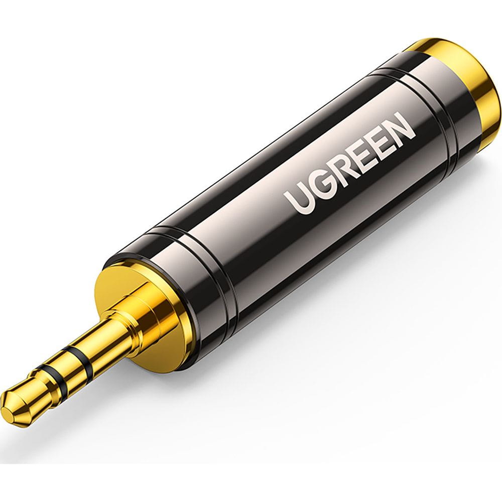 Ugreen Audio-Adapter von 6,35mm Jack (weiblich) auf 3,5mm Mini Jack (männlich), Schwarz