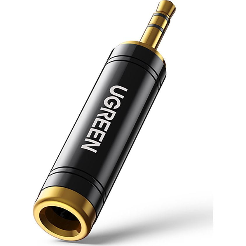 Ugreen Audio-Adapter von 6,35mm Jack (weiblich) auf 3,5mm Mini Jack (männlich), Schwarz