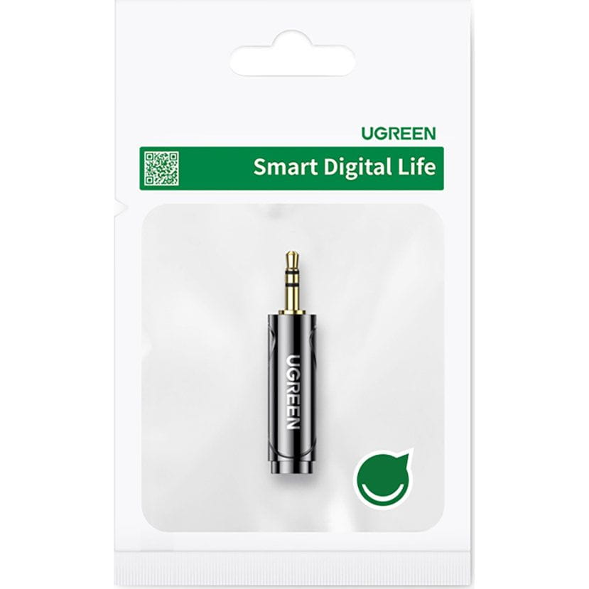 Ugreen Audio-Adapter von 6,35mm Jack (weiblich) auf 3,5mm Mini Jack (männlich), Schwarz