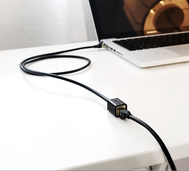 Internet Kabel/Verlängerung, Ugreen, Ethernet RJ45 Cat 6, FTP 1000 Mbps, 0.5m, Schwarz