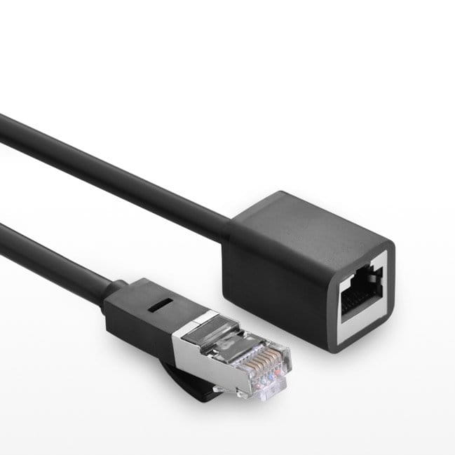 Internet Kabel/Verlängerung, Ugreen, Ethernet RJ45 Cat 6, FTP 1000 Mbps, 1m, Schwarz