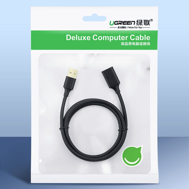 Adapterkabel USB (Buchse) - USB (Stecker), Ugreen 3.0, 5 Gbps, 3 m, Schwarz