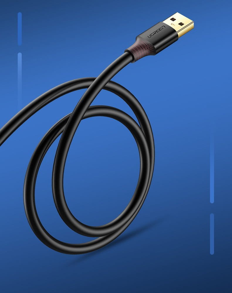 Adapterkabel USB (Buchse) - USB (Stecker), Ugreen 3.0, 5 Gbps, 3 m, Schwarz
