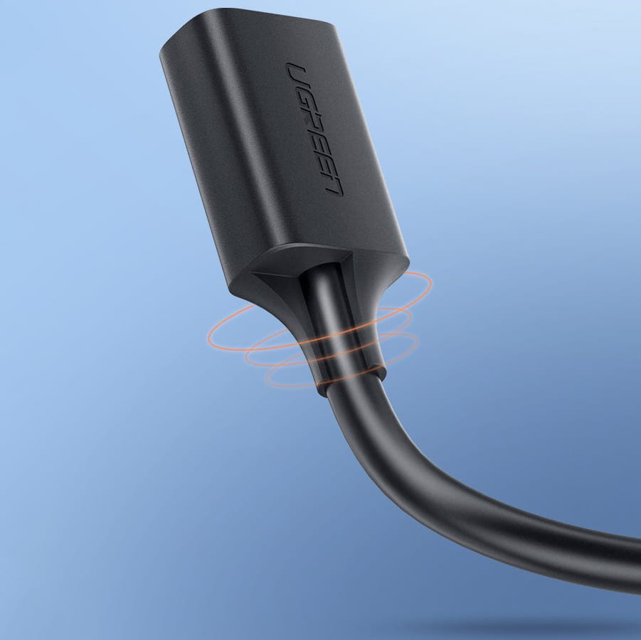 Adapterkabel USB (Buchse) - USB (Stecker), Ugreen 3.0, 5 Gbps, 3 m, Schwarz