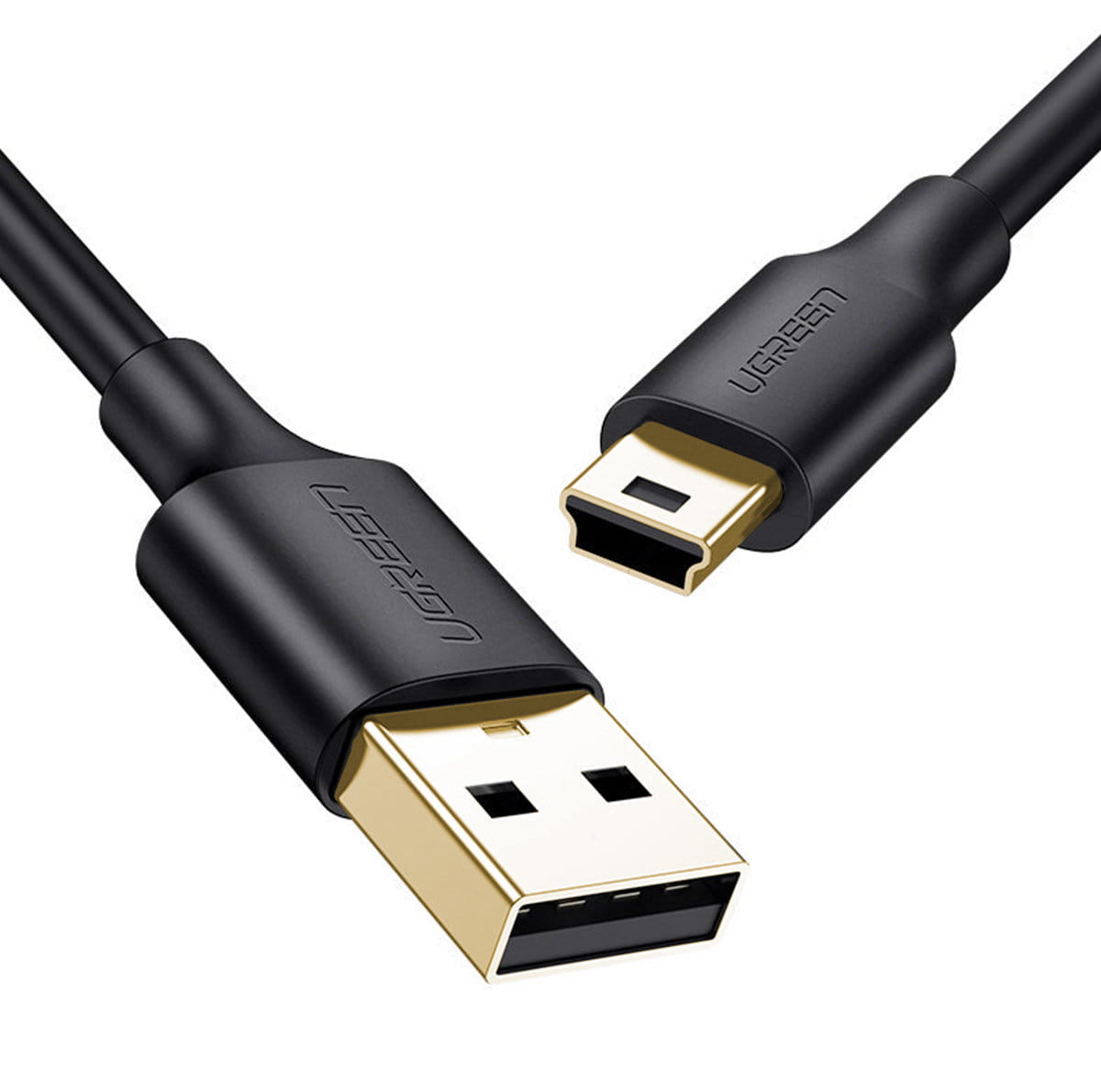 Kabel UGREEN USB-A für Mini-USB 480 Mbps, 0,5 m, Schwarz