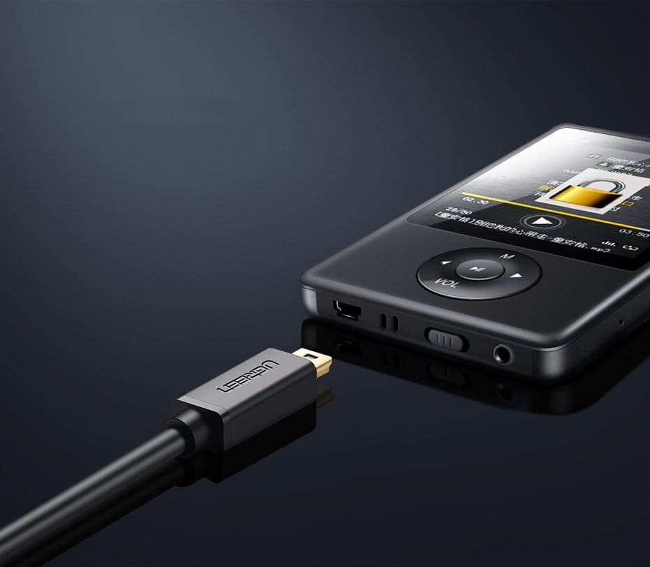 Kabel UGREEN USB-A für Mini-USB 480 Mbps, 1 m, Schwarz