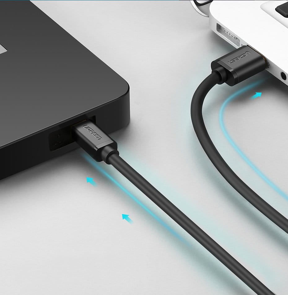 Kabel UGREEN USB-A für Mini-USB 480 Mbps, 1 m, Schwarz