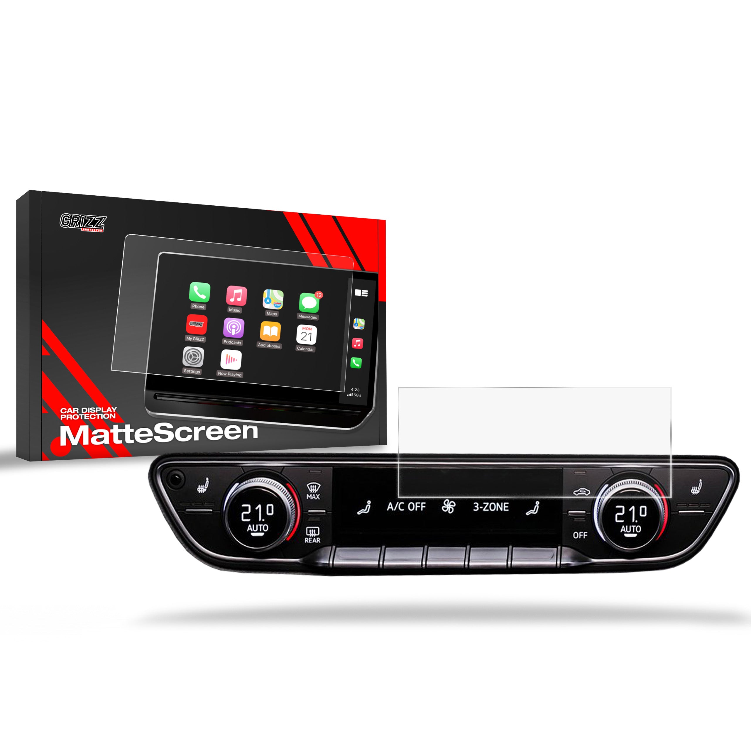 Matte Autodisplayfolie für Audi Q5 (2016-2019), Grizz Protector