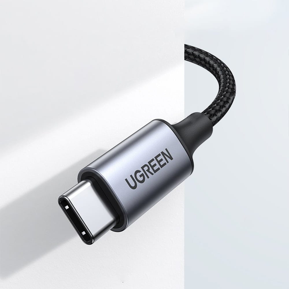 Audiokabel AUX 3,5 mm mini jack - USB Typ C für Telefon/Tablet 1 m, Ugreen, Schwarz