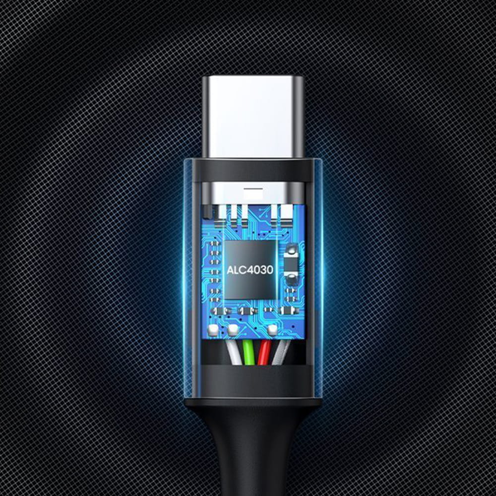Audiokabel AUX 3,5 mm mini jack - USB Typ C für Telefon/Tablet 1 m, Ugreen, Schwarz