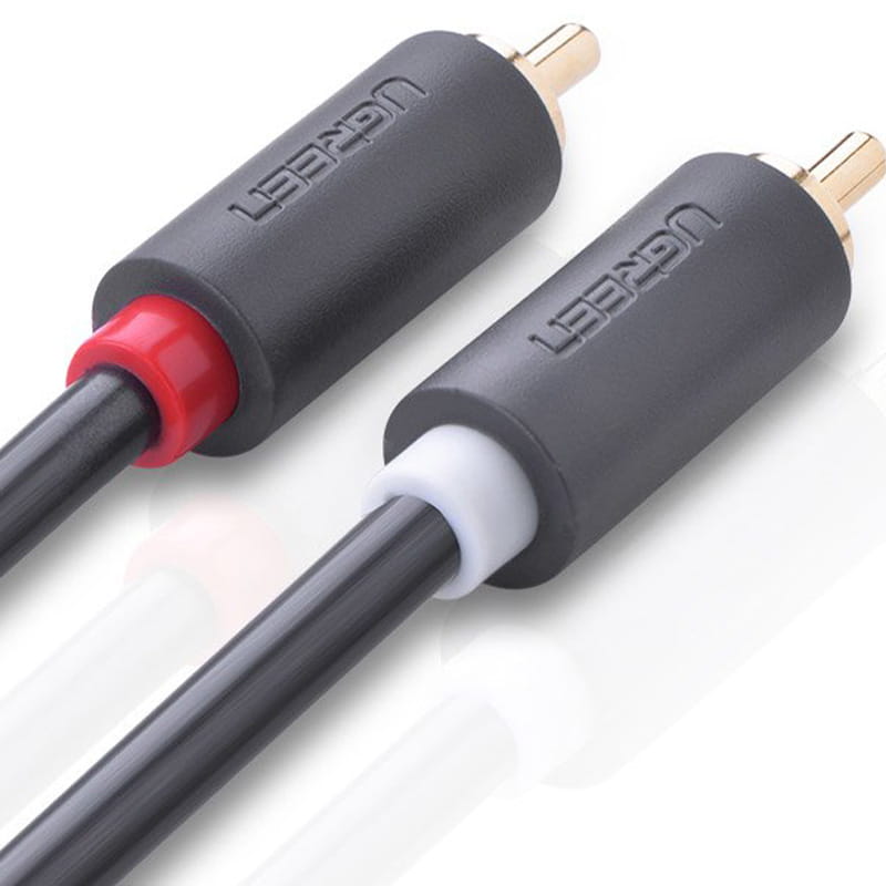 Ugreen Audio-/Videokabel 2x RCA (Stecker), 5m, Dunkelgrau