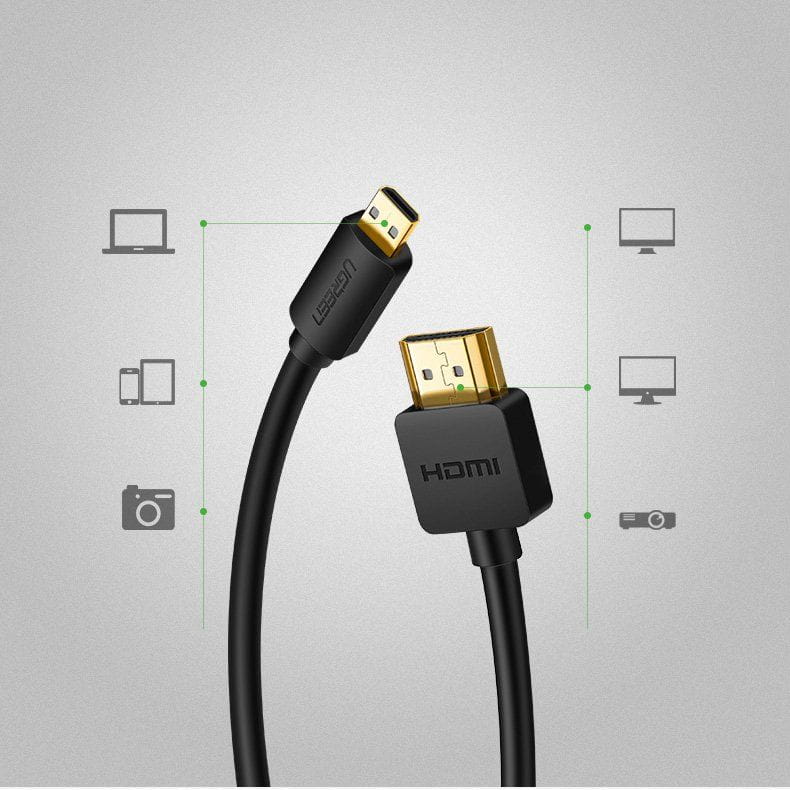Ugreen HDMI 4k 60Hz - micro HDMI Kabel, 1,5 m, Schwarz